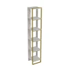 Hanah Home Polka 2 White Polica za knjige 32.2x178.5x31.3cm, Bela