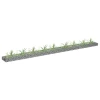 Gabionska povišena gredica od pocinčanog čelika 360x30x10 cm