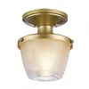 Quoizel QZ-DUBLIN-SF-PNBR - Kupatilsko svetlo DUBLIN 1xE27/40W/230V IP44 zlatne boje