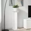 Stalak za biljke Bijeli 25 x 25,5 x 80,5 cm Konstrukcijsko drvo