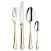 Set jedilnega pribora SETTECENTO GOLD FILET, set 24 kosov, srebrna/zlata, Pintinox
