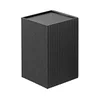 FARO 40535 - Zidno svetlo SOLE 1xGU10/8W/230V, crno, rebrasto, uglasto