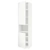 METOD Vis.orm.mikrotal2vrat/policama, bela/Voxtorp matirano bela, 60x60x240 cm