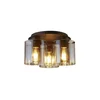 Searchlight 88911-3MO - Stropno svetlo SWEDEN 3xE27/60W/230V prečnik 39 cm braon/zadimljeno