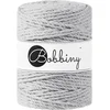 Bobbiny 3PLY Macrame Rope 5 mm 100 m Light Grey Vrvica
