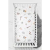 Jungle Mustard Braon Sivi Ranforce Baby Fitted Sheet