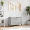 vidaXL Omarica za gramofonske plošče betonsko siva 74,5x38x48 cm les