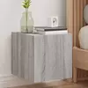 Zidni TV ormarić s LED svjetlima boja hrasta 30,5 x 35 x 30 cm