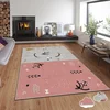 Conceptum Hypnose Tepih sa novogodišnjim motivima Asr-Crpt-62, Pravougaoni, 100 x 140 cm, Sivo-roze