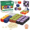 MARIOINEX Marioinex Mini Waffle Green Blocks Komplet gradbenih kock, mehke kocke za otroke, varne – 206 kosov