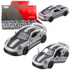 Dirkalni avto GTRS, kovinski, s potegom nazaj, LEAN TOYS, Siv, 1:43