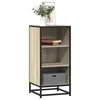 Komoda boja hrasta 35,5 x 35 x 76 cm konstruirano drvo i metal