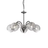 Redo 02-973 - Luster na lancu ASPERA 5xE14/28W/230V, prečnik 52 cm, crne boje