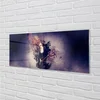 tulup.si Slika na akrilnem steklu Ženska kitara opombe 140x70 cm 2 obešalnika