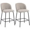 Homestar Set barskih stolov 2 kosa 50x55x93 cm siva
