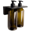 Gedy Dvojni Stenski Dozator Gedy GROUPER, 2x500ml, Rjav, Plastika