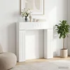 Okvir za kamin Bijela visokog sjaja 102 x 18 x 100,5 cm