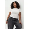 Trendyol Curve Ženska bluza Tbbss26Af00060, Krem