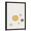 Plakat minimalistična drevesa s krogi - 30x45 black