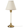 FLYGHÖJD Stona lampa, mesing/bež, 54 cm