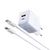 Moxom Kućni punjač MX-HC206 18W FAST PD 20W Type C na Type C, Plavi