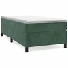 Vidaxl Box spring posteljni okvir temno zelen 90x190 cm žamet