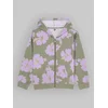 Roxy Twenty Five Miles Kids jopica s kapuco oil green hippy shake