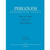 PERGOLESI:MASS IN F MAJOR VOCAL SCORE