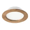 LED ugradno plafonsko svetlo WOODY SPOT LED/12,5W/230V 3000K, orah, prečnik 16 cm