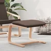 shumee vidaXL Tabure za noge temno rjave barve 51x41x40 cm oblazinjen s blagom