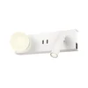 Redo 01-4660 - LED zidno svetlo NORMA LED/5W/230V + LED/3W CRI 90 USB bela