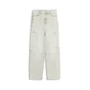 Bershka Kargo kavbojke siv denim