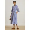 Bombažna obleka Lauren Ralph Lauren