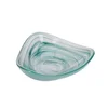 Serving bowl, 18 cm, made of glass, Green Swirl - Artesa