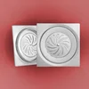 Podna rešetka crna 150x150 fi130mm