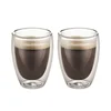 Kozarca za kavo, dvojno steklo, 150 ml, set 2 kos