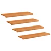 vidaXL Stopnice 4 kos 100 x 30 x 2 cm Svetlo rjava Trda bukovina