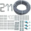 Kapljična cev brez kompenzacije tlaka 100 m in 211 dodatkov