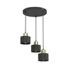 Luster na lanku PARKLA 3xE27/15W/230V crna