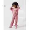 Sinsay - Velur komplet: duks i pantalone - prljavo roze
