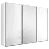 Ormar Sa Staklenim Kliznim Vratima Lumos 249/222/68 cm srebrna, bela