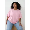 Trendyol Curve Ženska majica Tbbss25Bf00021, Roze