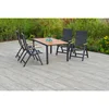 Gardenson VRTNA GARNITURA ASTROS aluminij barve grafita, naravne barve