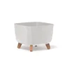Gracia Dekorativna saksija Square Eco wood L300W, Bela