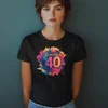 Camiseta Majica sa štampanim printom Cam 901, Ženska, Crna