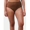 Chantelle Klasične spodnje hlačke z visokim pasom Soft Stretch C11D70 Rjava