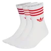 ADIDAS ORIGINALS Nogavice 3 STRIPES CREW SOCKS 3 rdeča/melona/temno rdeča/bela