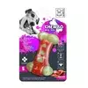 M PETS Igračka za pse Chewbo, Kost sa ukusom slanine, Crveno - bež