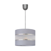 Luster na sajli HELEN 1xE27/15W/230V O 20 cm siva/srebrna
