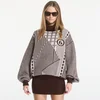 Obleka MM6 Mini Dress Brown/ Off White M